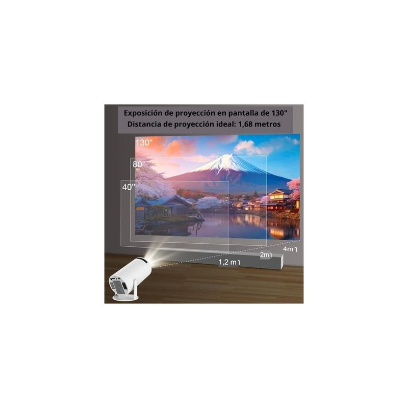 Mini Proyector HY300 4K Full HD Android 11