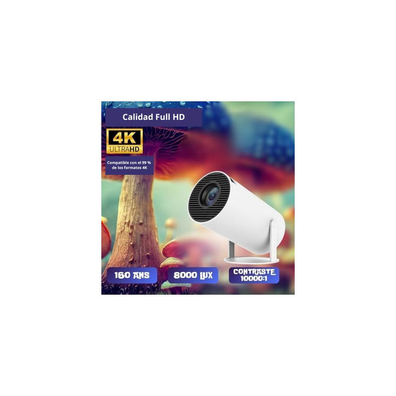 Mini Proyector HY300 4K Full HD Android 11