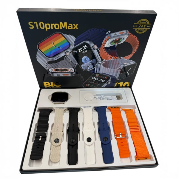 Smartwatch S10 Pro Max com 7 Braceletes Incluídas